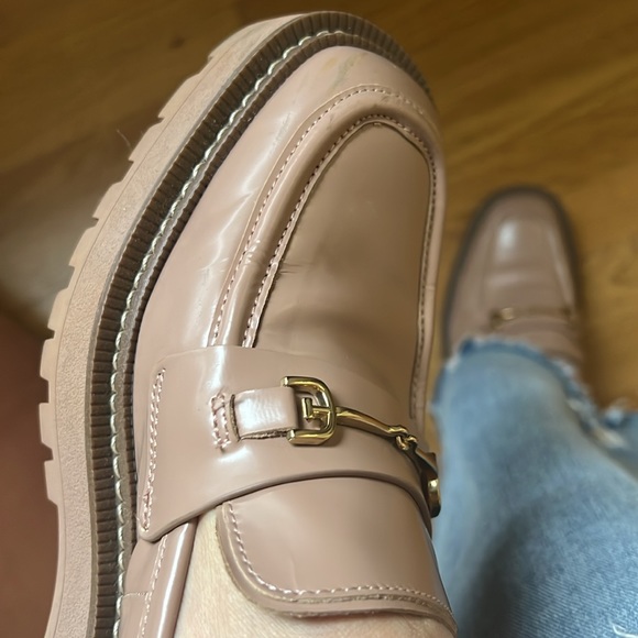 🛍️Sam Edelman Laurs Lug Sole Chunky Loafer Beige Maple Sugar Size 11 - Picture 4 of 12